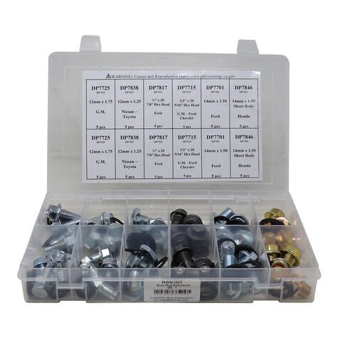 Prime Guard Drain Plug & Gasket assortment 120 Pcs