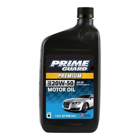 Prime Guard Motor Oil Synthetic Blend SAE 20W-50 1Qt