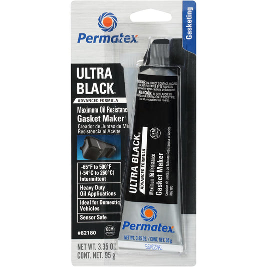 PERMATEX Gasket Maker Ultra Black Silicone 3oz