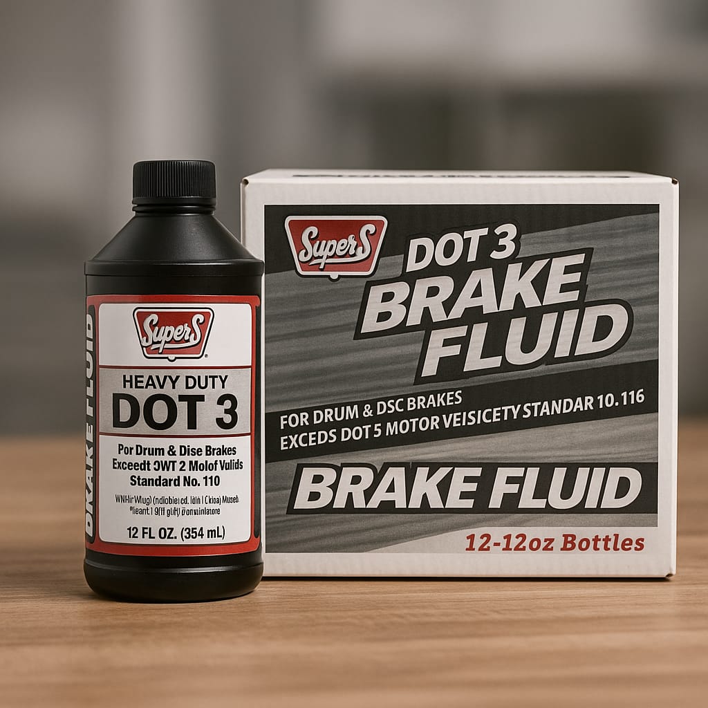 Super S Brake Fluid DOT 3 Heavy Duty 12oz