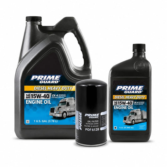 Change Kit for 2011–2017 Ford 6.7L Power Stroke Diesel – Prime Guard 15W-40 with POF6128